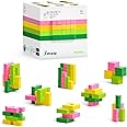 PIXIO TROPIC - Tiny Magnetic Blocks Building Toy in the Pixel Art style with free App - 5/16" plastic cubes with 6 magnets inside - Open ended toy - Creativity toy for Ages 6+ - 60pcs