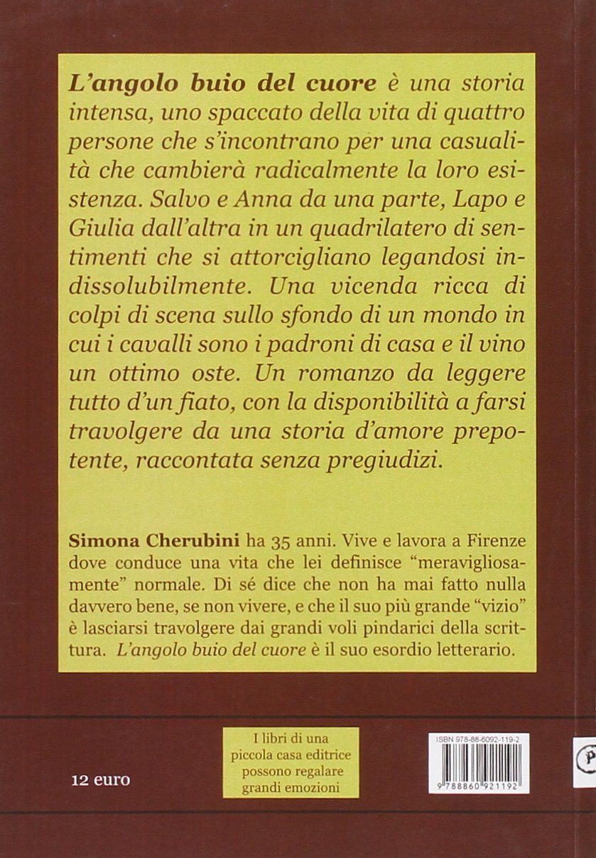 L Angolo Buio Del Cuore Le Scommesse Amazon De Cherubini Simona Fremdsprachige Bucher