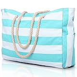 Becokan Beach Bags for Women, Large Waterproof