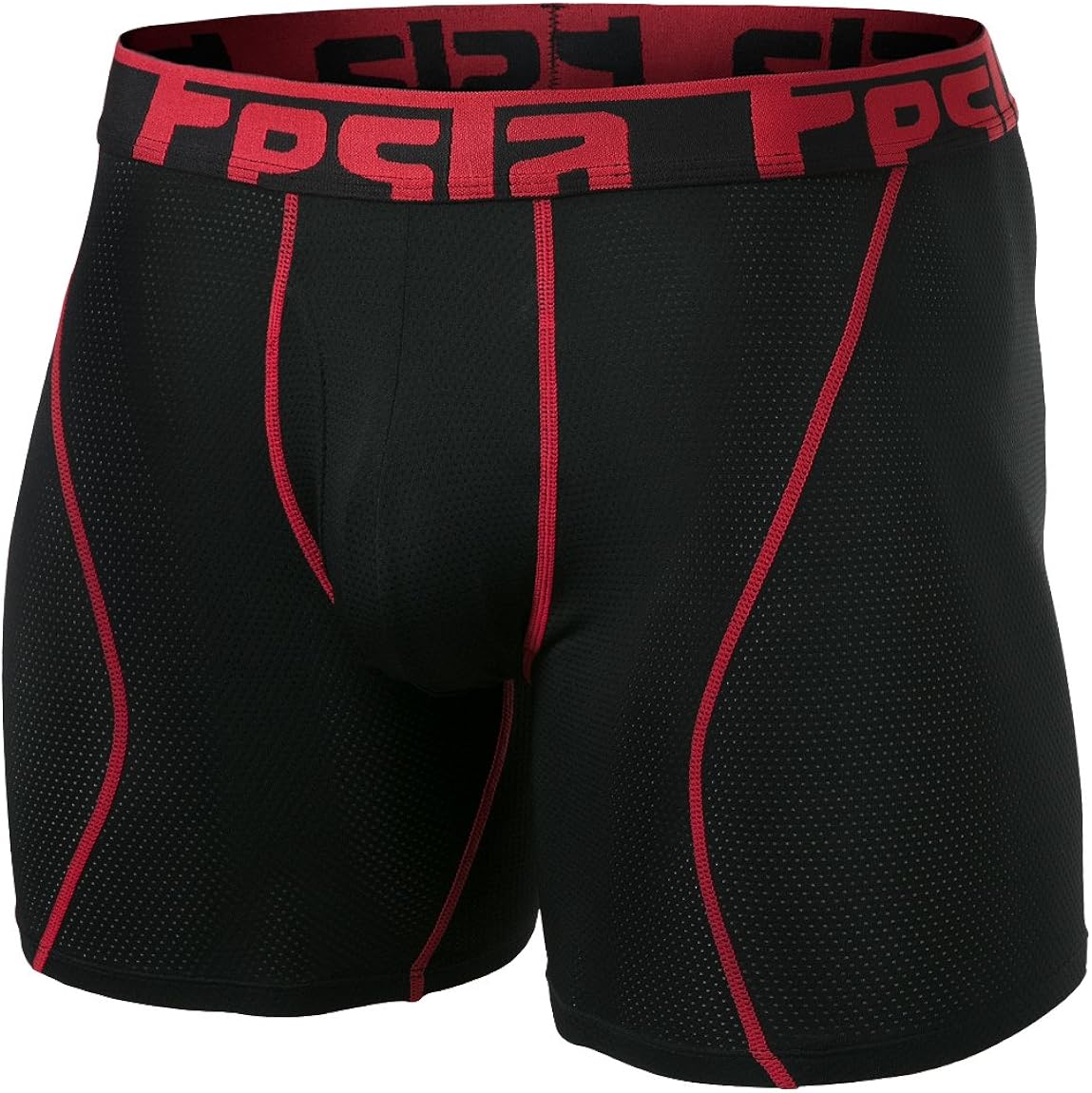 TSLA Men's (Pack of 2, 3) Relaxed Stretch 9 inches Cool Dry Brief Mesh Underwear Trunk: Clothing