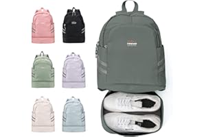 coofay Small Gym Backpack For Women Waterproof Backpack With Shoe Compartment Lightweight Travel Backpack Sports Backpack Large Gym Bag