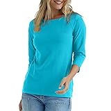 Hanes Women's Stretch Cotton Raglan Sleeve
