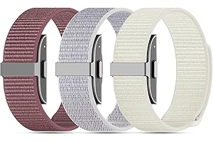 3-Pack Nylon Loop Sport Replacement Bands Compatible with Hume Health Band, Soft Breathable Adjustable Wrist Band for Hume Ba