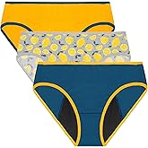 Neione Period Underwear for Teen Girls, Leakproof Panties for Tween & First Period Starter Menstrual Hipster Briefs