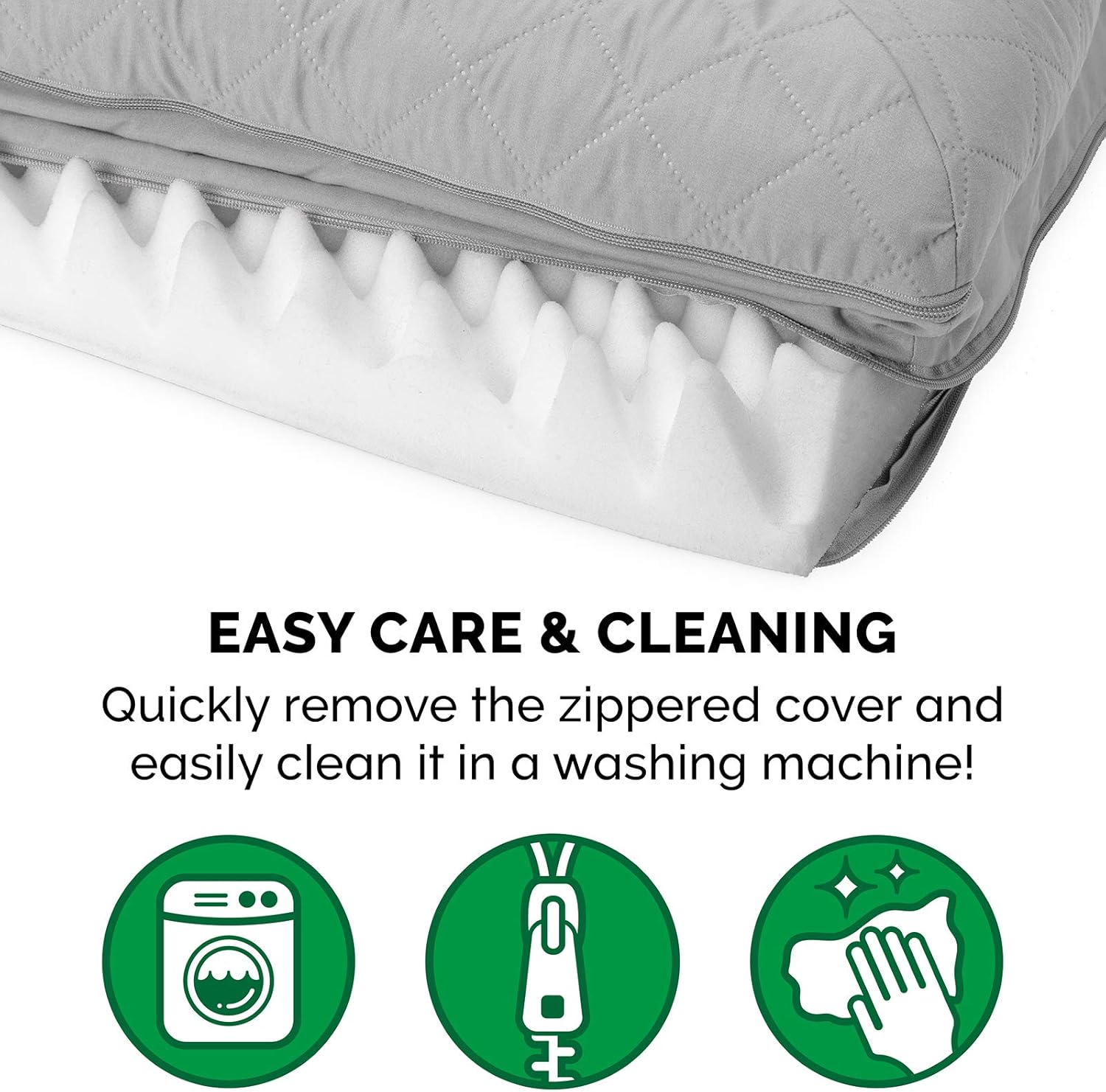 Furhaven Pet Dog Bed - Orthopedic Quilted Traditional Sofa-Style Living Room Couch Pet Bed with Removable Cover for Dogs and Cats, Silver Gray, Jumbo : Pet Supplies
