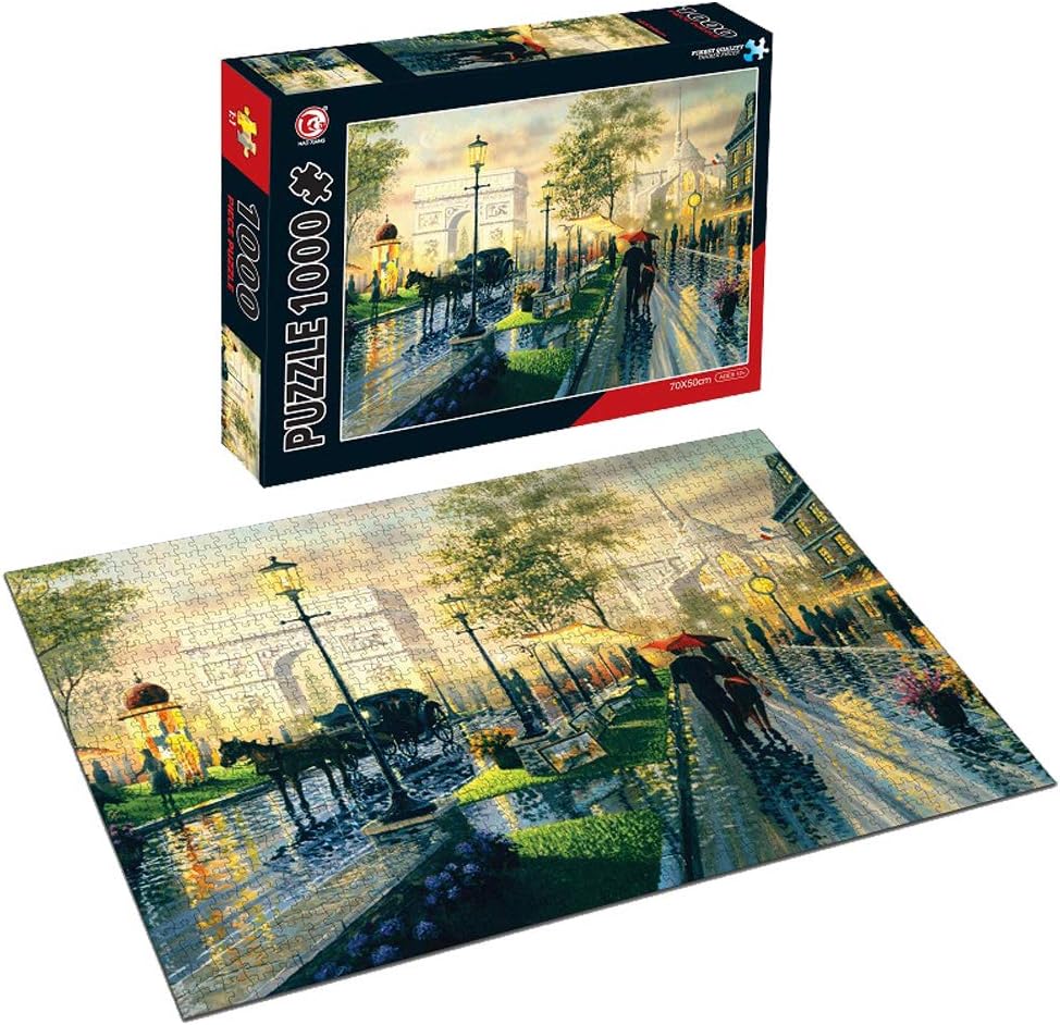 Classic Jigsaw Puzzles 1000 Pieces for Adults Kids, Micro 1000 Pieces Jigsaw Puzzles, Entertainment Difficult Puzzles Toys