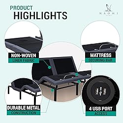 Naomi Home Idealbase Split King Adjustable Bed