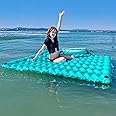 Sunrio 2025 Upgrade Giant Inflatable Floating Mat-Pool Float Lake Floats for Adults with Pool Hammock Pool Mats for Floating Swimming Pool Beach Lake for Summer Water Party