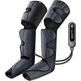 SHINE WELL Leg Compression Massager, Air Compression Massager for Circulation and Pain Relief, 3 Modes 3 Intensities 2 Extenders and Adjustable Wraps, Gift for Family or Friend