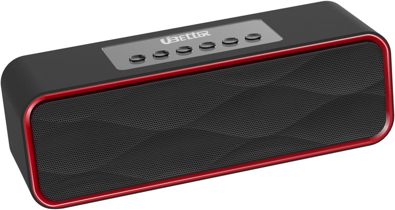 Bluetooth Speaker, UBEttER Audio Duo Portable Wireless Speaker,High-Definition Sound Quality for All Phones and Tablet (Black)