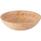 Lipper International Bamboo Wood Salad Bowl