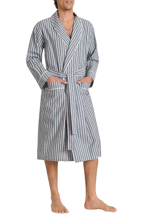 Smoking Hombre AMERICAN HEAVEN Bata De Franela De Forro Polar Para