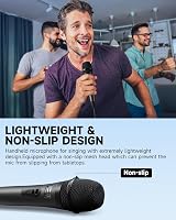 Moukey Dynamic Microphone Cardioid Wired Mic with 13ft Cable Gray view 3