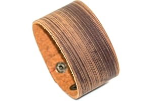 Pitmmord Punk Rock Wide Faux Leather Wristband Retro Adjustable Snap Bracelet Arm Band Cuff Bracelet