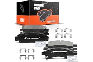 A-Premium Front and Rear Ceramic Disc Brake Pads Set Compatible with Select Buick, Chevy, GMC, Isuzu, Saab and Saturn Models 