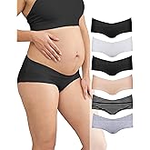 Intimate Portal Maternity Underwear Cotton Pregnancy Postpartum Panties Under the Bump Boyshort Briefs