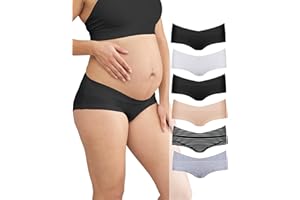 Intimate Portal Maternity Underwear | Pregnancy Postpartum Panties Under The Bump | Boyshort Briefs