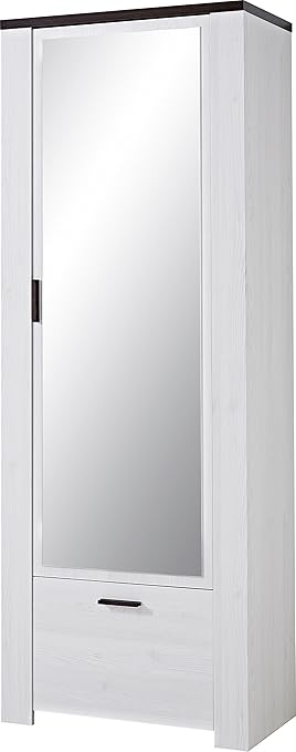 Germania 3510-230 Garderobenschrank GW-Havanna in Lärche-Nachbildung/Eiche-Havanna-Nachbildung, 74 x 199 x 40 cm (BxHxT)