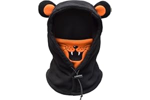 BLUEMARS Kids Balaclava Ski Mask, Boys/Girls Washable Fleece Winter Hat with Face Cover for Windproof