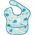 Bumkins Bibs for Girl or Boy, SuperBib Baby and Toddler for 6-24 Months, Essential Must Have for Eating, Feeding, Baby Led Weaning Supplies, Mess Saving Catch Food, Waterproof Soft Fabric, Ocean Life