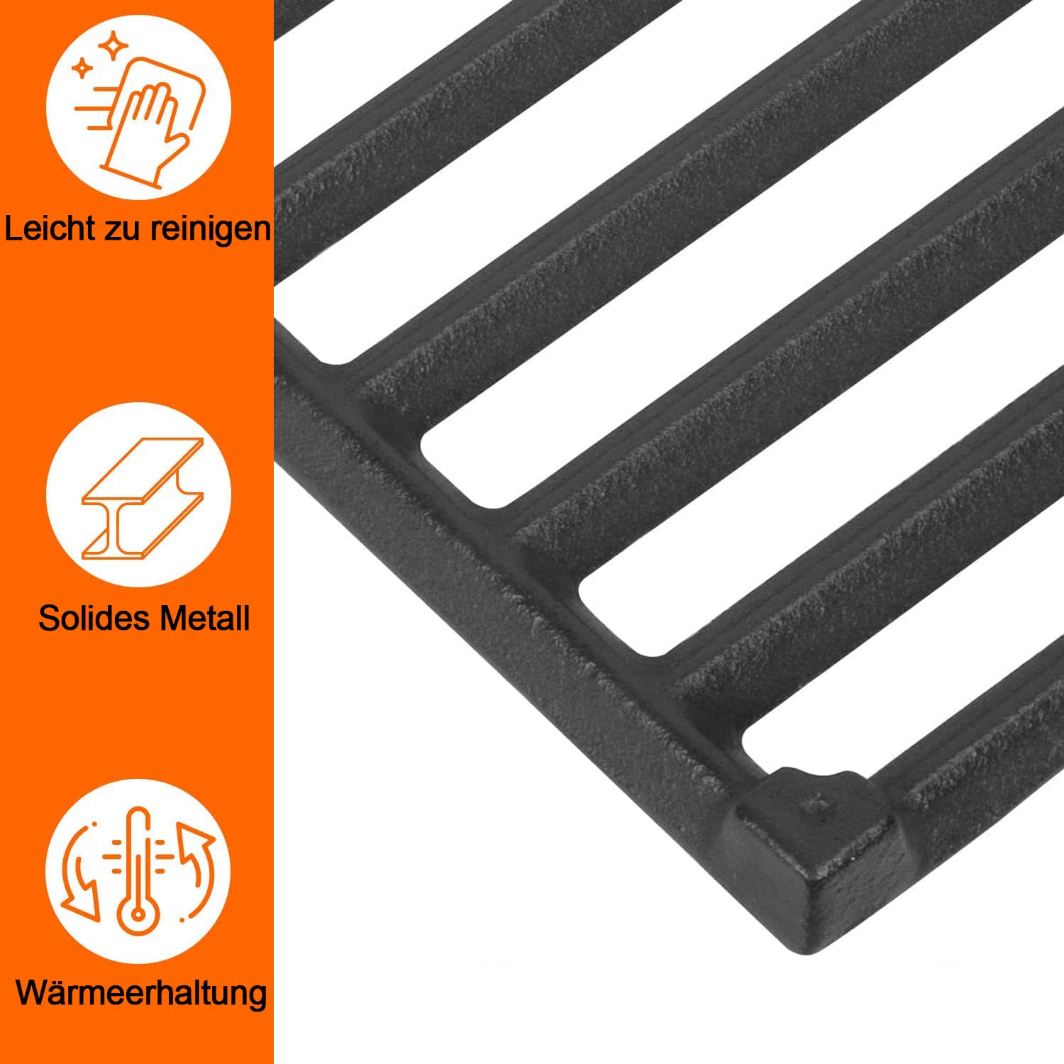 44,5cm 7638 Gusseisen Grillrost für Weber Spirit I & II 300 Series 8