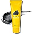 BARULAB Black Charcoal Clay Cleansing Foam Daily Foaming Cleanser for All Skin Types | Pore Detoxification Moisturizing Nourishing Beta-glucan Strengthens Skin Barrier Reduces Redness Korean Skincare