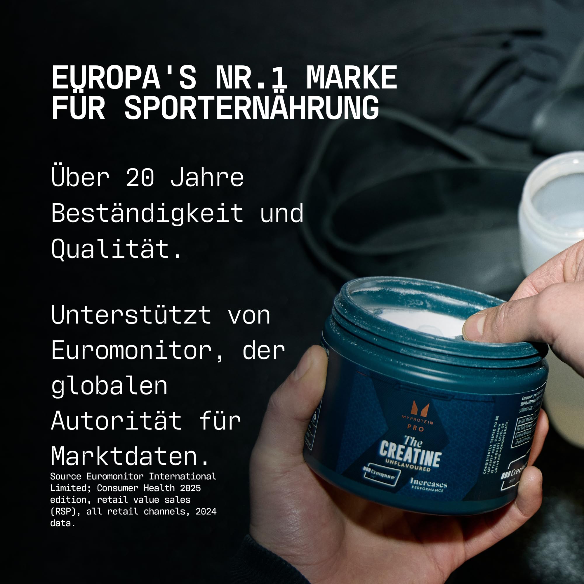 Myprotein The Creatine Creapure® 500g Geschmacksneutral | 3.4 Gramm pro Portion | Mikronisiertes Kreatin-Monohydrat-Pulver | Reines Creapure® | Hohe Reinheit | Premium Kreatin-Nahrungsergänzungsmittel 4