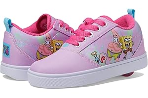 HEELYS Unisex-Child Pro 20 Spongebob (Little Big Kid/Adult) Wheeled Heel Shoe, Light Pink/Aqua, 1 Us