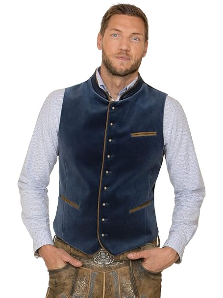 Stockerpoint Trachtenweste Ricardo Rauchblau