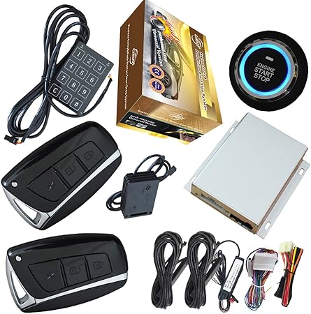 Amazon スマート車セキュリティアラームシステムwithパスワードロック解除機能保護または 車 バイク 車 バイク