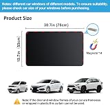 ZATOOTO Car Side Window Shades Magnetic Sunshades 2PCS Black Universal view 2