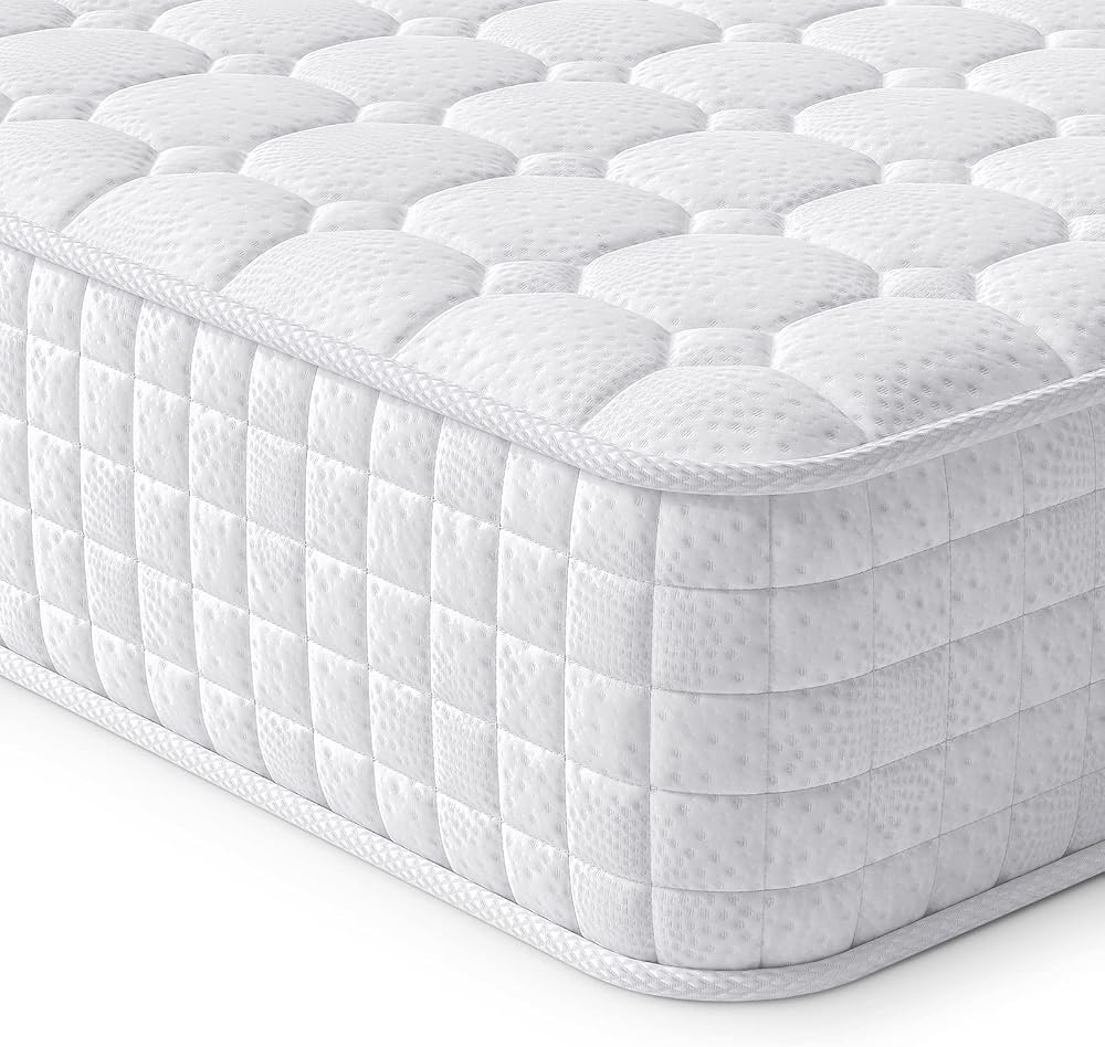 Vesgantti 3FT Single Hybrid Mattress 10 Inch Memory Foam Pocket Spring Medium