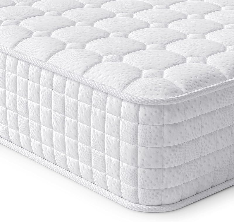 Vesgantti 3FT Single Hybrid Mattress 10 Inch Memory Foam Pocket Spring Medium