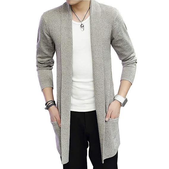 Amazon ロングカーディガン メンズ 秋服 カーディガン メンズ ニット