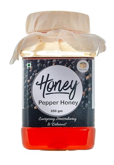 SSS Wild Honey with Pepper-100% Natural, Unprocessed, Unpasteurized Honey-350gms