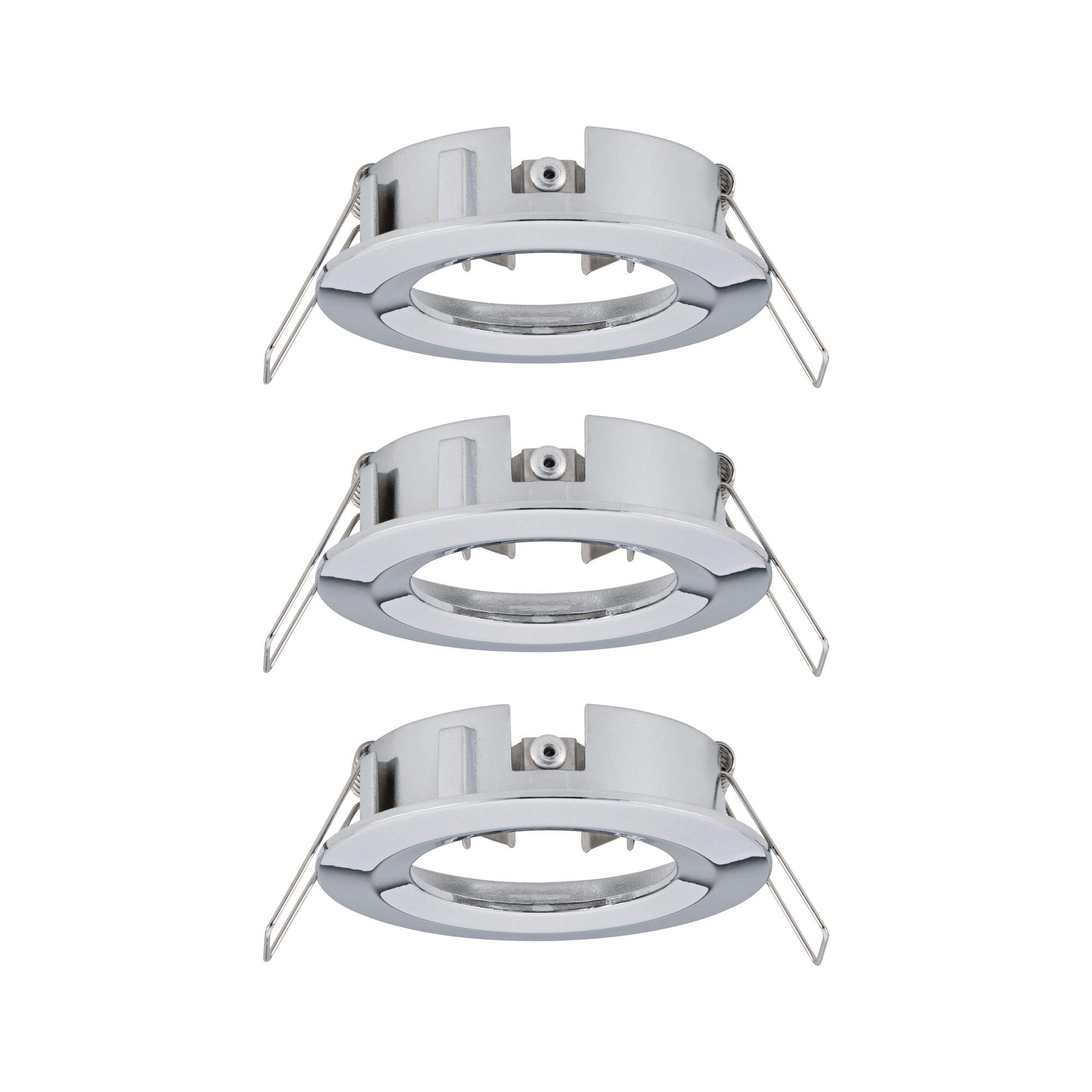 Paulmann 92482 Choose recessed luminaire spot Rigid max. 3x10 watt recessed Ceiling Spotlight Chrome recessed lamp Aluminium