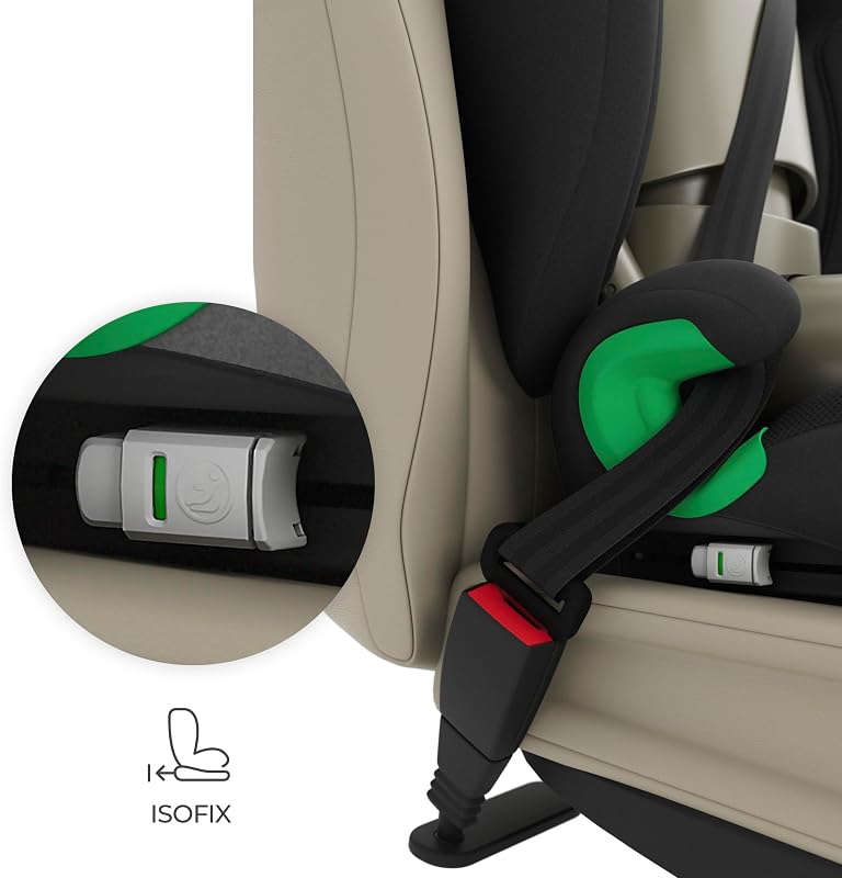 Cadeirinha auto JUNIOR FIX 2 PRO 100-150 cm (3,5-12 anos), ISOFIX + cinto, apoio de cabeça ajustável, guias de correia, H-GUARD, SPS, AIR FLOW respirável, preto