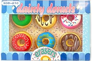 ZAKVOOR Erasers for Kids, Puzzle Pencil Erasers Bulk, Detachable DIY Desk Pets Toy for Students Classroom Prizes, School Supplies Gift (Donut)