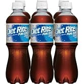 Diet Rite Pure Zero Cola, soda, No Caffeine, 6 pack of 16.9 oz bottles