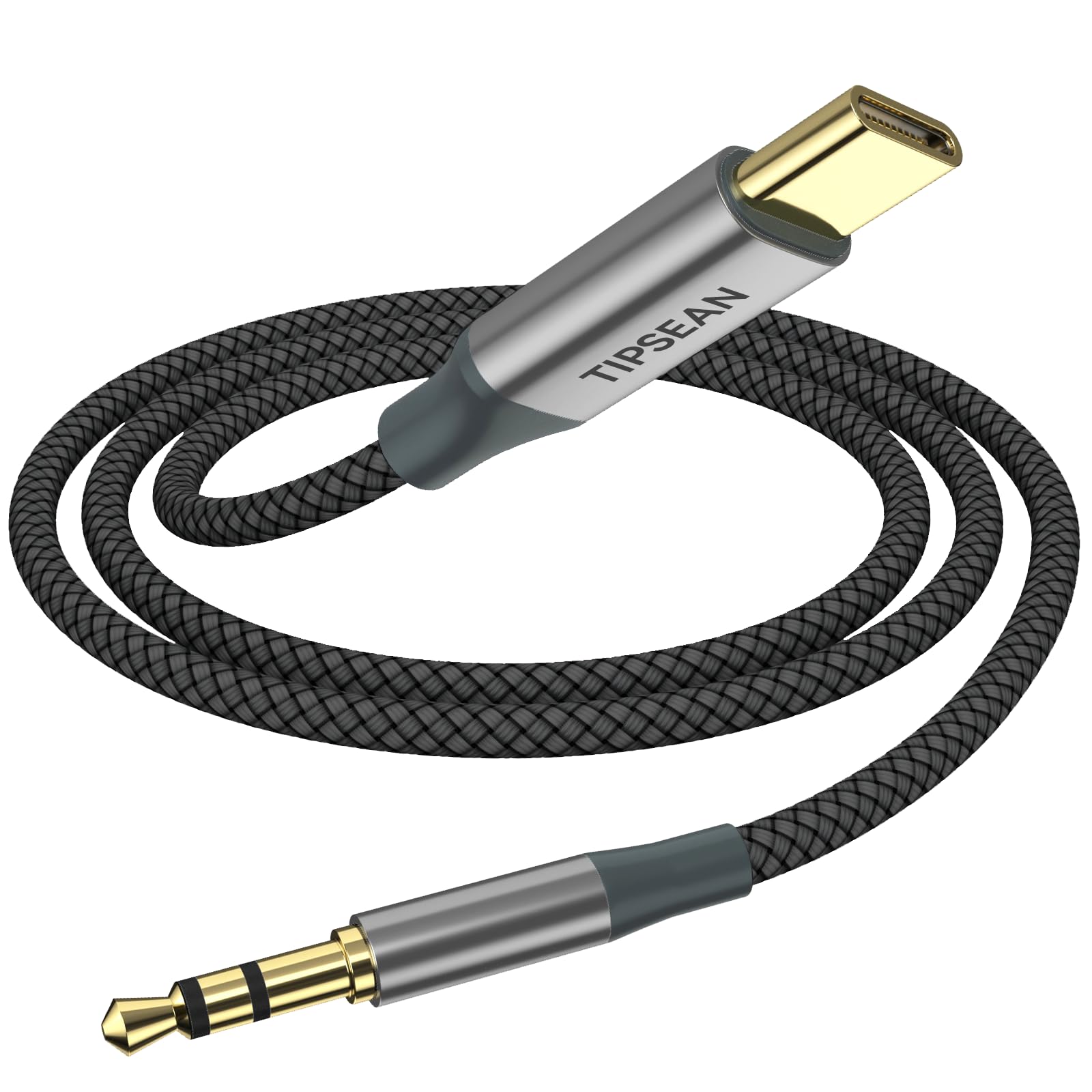 Photo 1 of *2 pack* USB C to 3.5mm Audio Aux Jack Cable, Type C to 3.5mm Headphone Car Stereo Cord Compatible with iPhone 15 Pro Max 15 Plus, Samsung Galaxy S21~24 Note 20, Pixel 4 5 XL, iPad Pro (Black, 6.5ft)