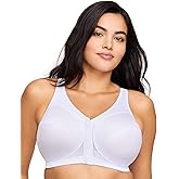 Glamorise Full Figure Plus Size MagicLift Front-Closure Posture Back Bra Wirefree #1265