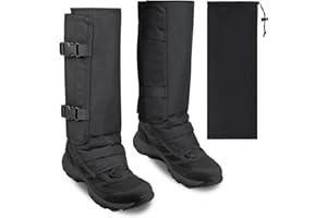 WAEKIYTL Snake Gaiters for Hunting, Waterproof Snake Chaps Leg Guards Adjustable Snake Bite Protection for Lower Legs Anti-Snake Gaiters for Men/Women Snake Proof Gaiters