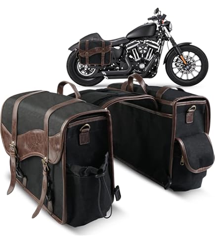 Atv Accessories Universal Motorcycle Saddebags Throw Over Saddle