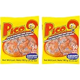 Pico Diana Mediano, Mexican Candy Sour - The Original Orange Flavor Hot Candy Powder - Spicy Sweet Sensation 50-Count-Pack of 2