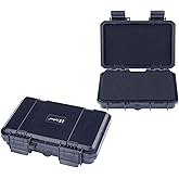Lykus HC-1710 Mini Hard Case Dry Box with Foam Insert, Interior Size 6.54x3.94x1.46 inch, IP66 Splash-Proof