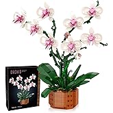 MELAKIY Flowers Building Blocks Set, Artificial Flowers Building Project for Adults, Plant Building Set Home Decoration, DIY Building Kit for Girlfriends/Mom Birthday Valentine's Day Gifts (729PCS)