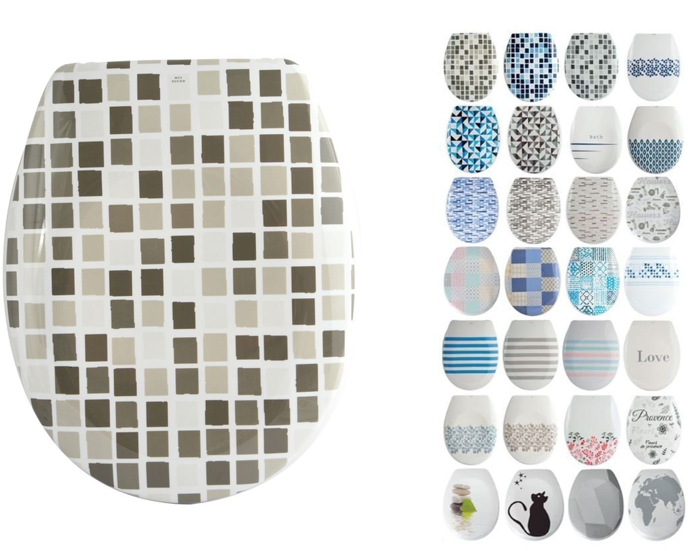 MSV Duroplast Soft-Close Toilet Seat (Mosaic Beige)