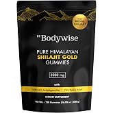 Be Bodywise Pure Himalayan Shilajit Gold Gummies | 3000 mg Shilajit Resin with KSM 66&reg; Ashwagandha &amp; Black Musli | No Added Sugars Tamarind Flavor | 120 Gummies