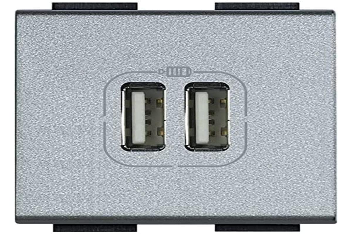 2 USB Port Electrical Wall Socket for Charging Phone, Smartphone, Tablet, and Similar