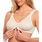 Carole Martin Wirefree Front Closure Bra for Women with Adjustable Straps